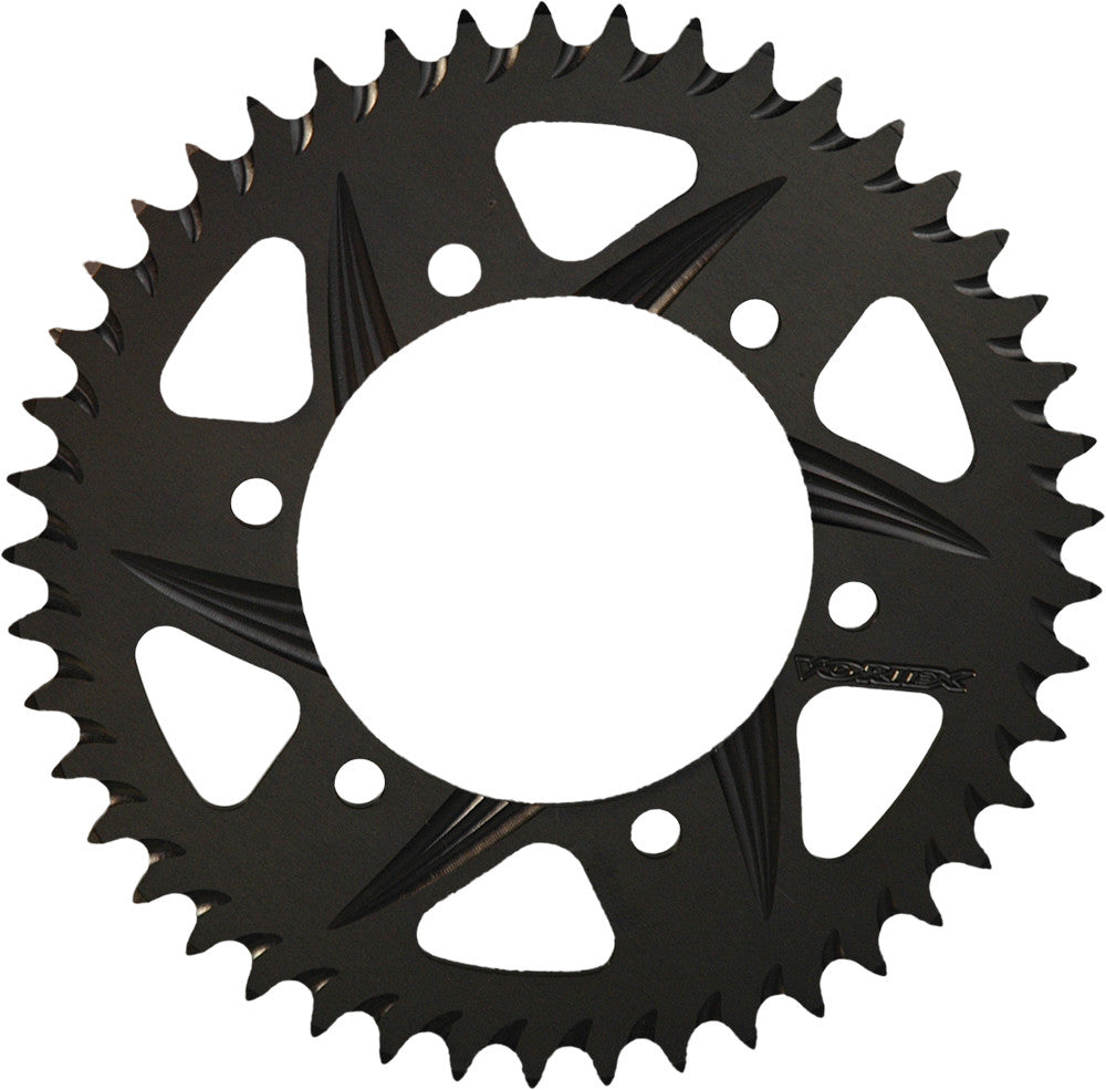 Vortex Rear F5 Sprocket Aluminum 47T-530 Black HC - 438K-47 For Kawasaki Ninja 600R 1987 | Suzuki 1000 2009-2014