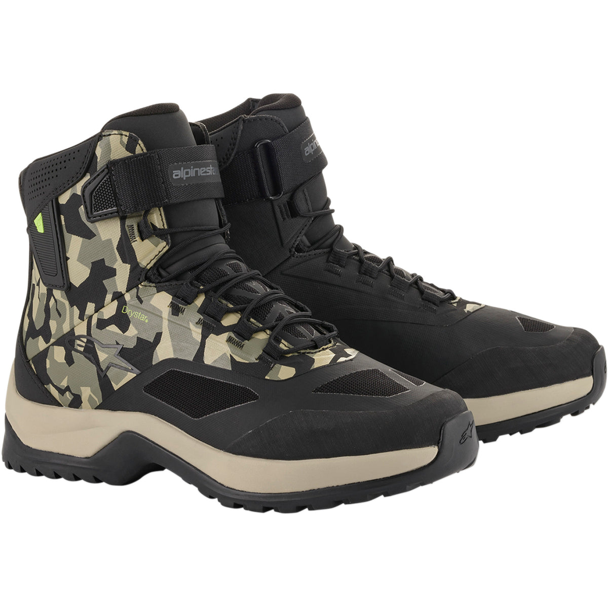 ALPINESTARS 3405-2330 2611020160910.5 CR-6 Drystar Riding Shoes CR-6 Drystar Shoes - Black/Brown/Green - US 10.5