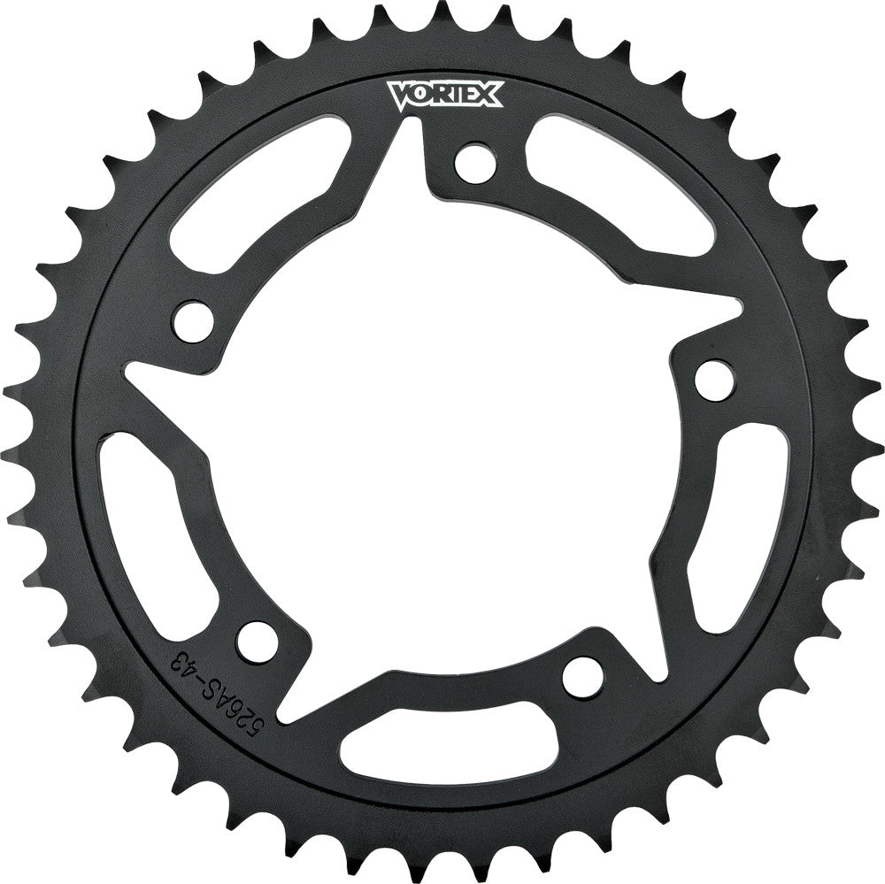 Vortex 3-526AS42 526AS-42 REAR SPROCKET STEEL 42T-520 BLK SUZ/TRI