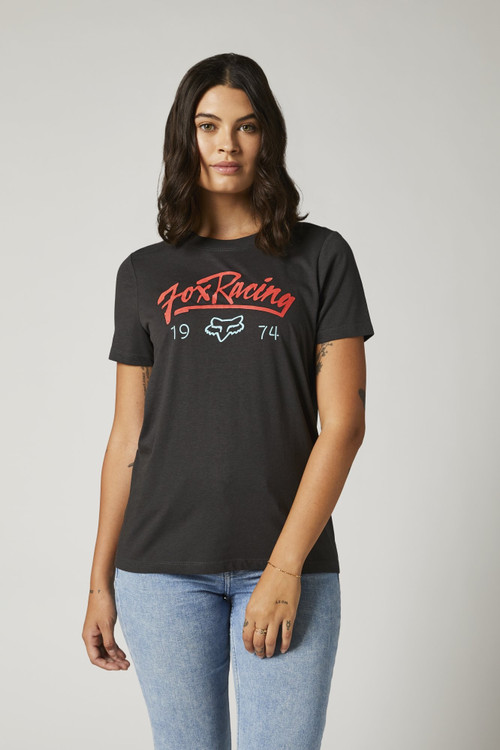 Fox Racing Center Stage Boyfriend Womens Short Sleeve T-Shirt