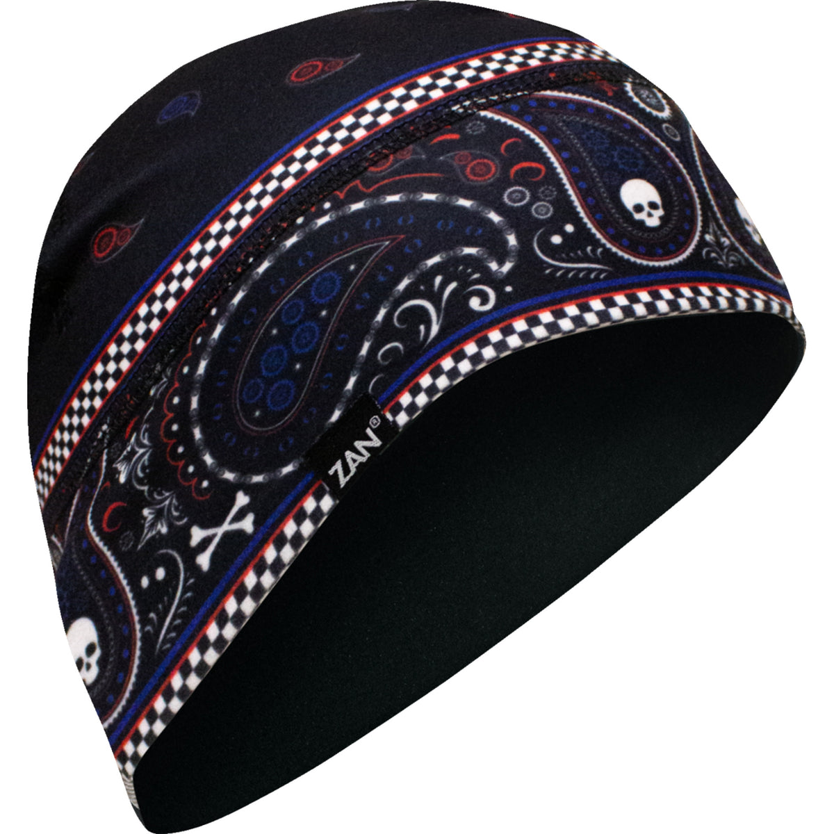 ZAN HEADGEAR 2504-0557 WHLL148 SportFlex Helmet Liner classic bandanna - red/white/blue