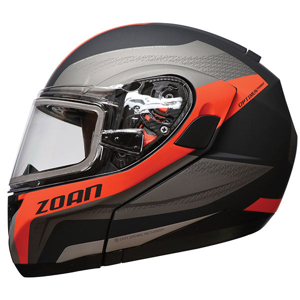 ZOAN OPTIMUS SV MODULAR HELMET ELECTRIC LENS TARMAC RED LARGE 438-816