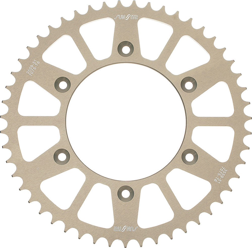 Sunstar Sprockets Rear Sprocket Aluminum 40T-520 - 5-335640 Kawasaki Motorcycles 1996-2013