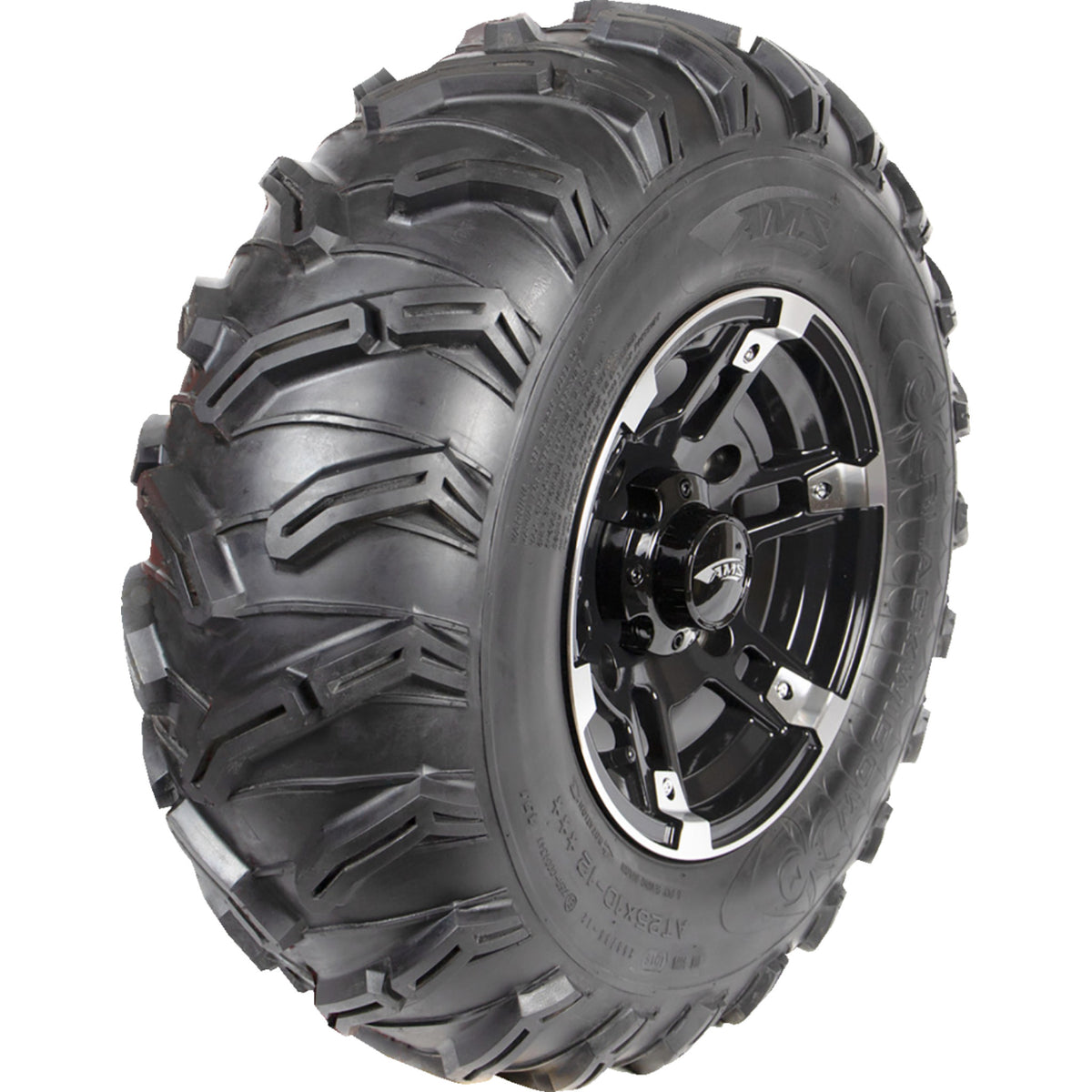 AMS 1258-3511 Black Widow Tire - 25x8-12 43J 6 Ply - Fits Front or Rear (Single Tire)
