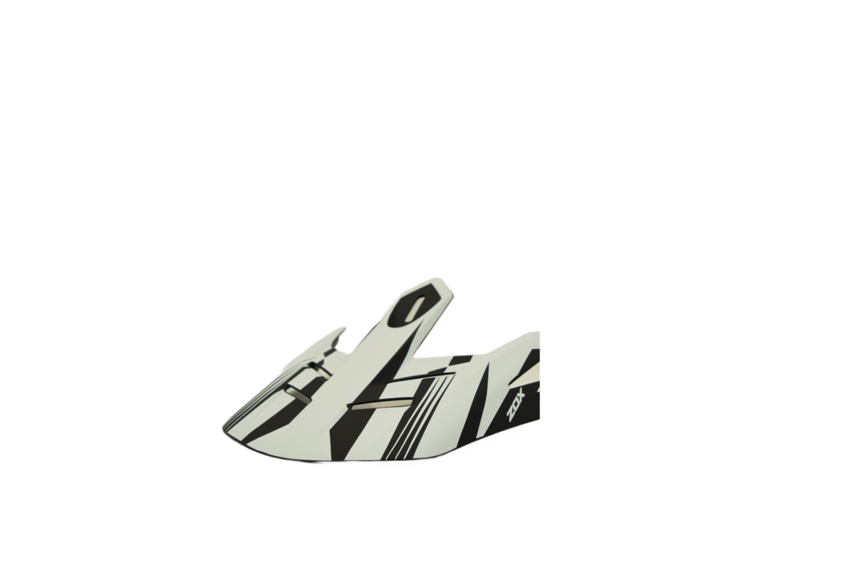ZOX RUSH V2 PEAK RAGE MATTE WHT/BLK XS/M ST-1563 ABS