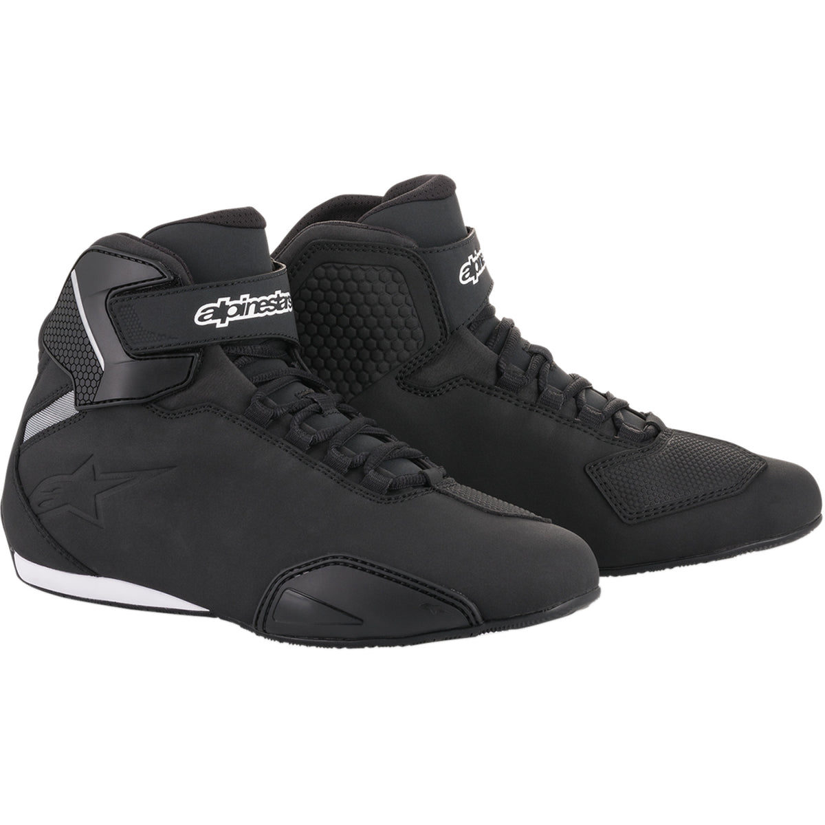 Alpinestars Sektor Shoes — Abrasion Resistant Hook And Loop Removable Anatomic Footbed Black US 13 EU 47 - 25155181013