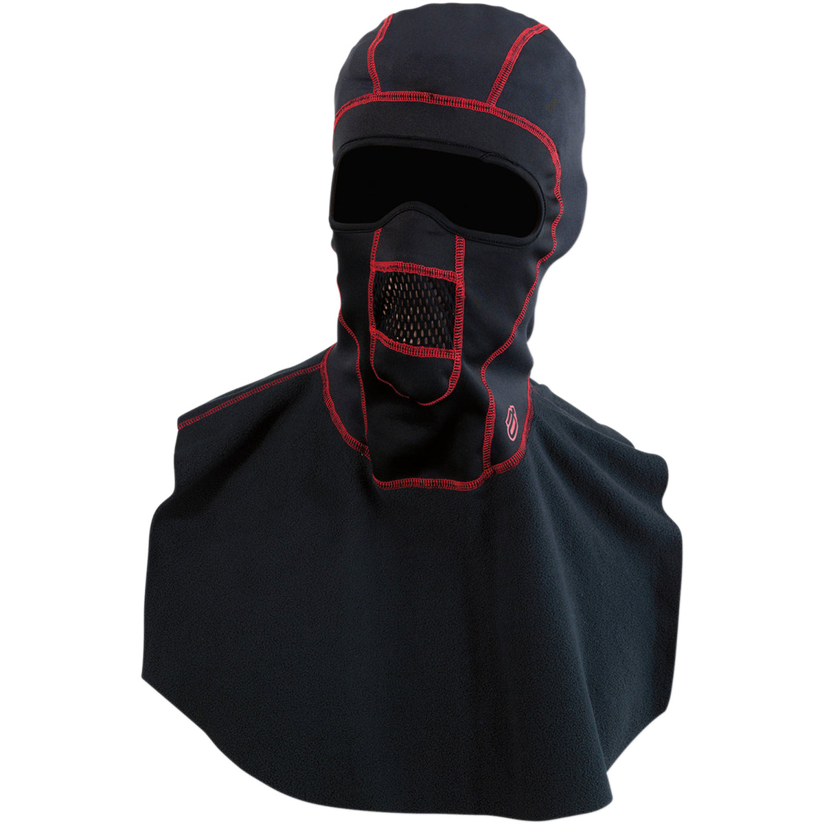 ARCTIVA Windshield Balaclava with Dickie Black/Red