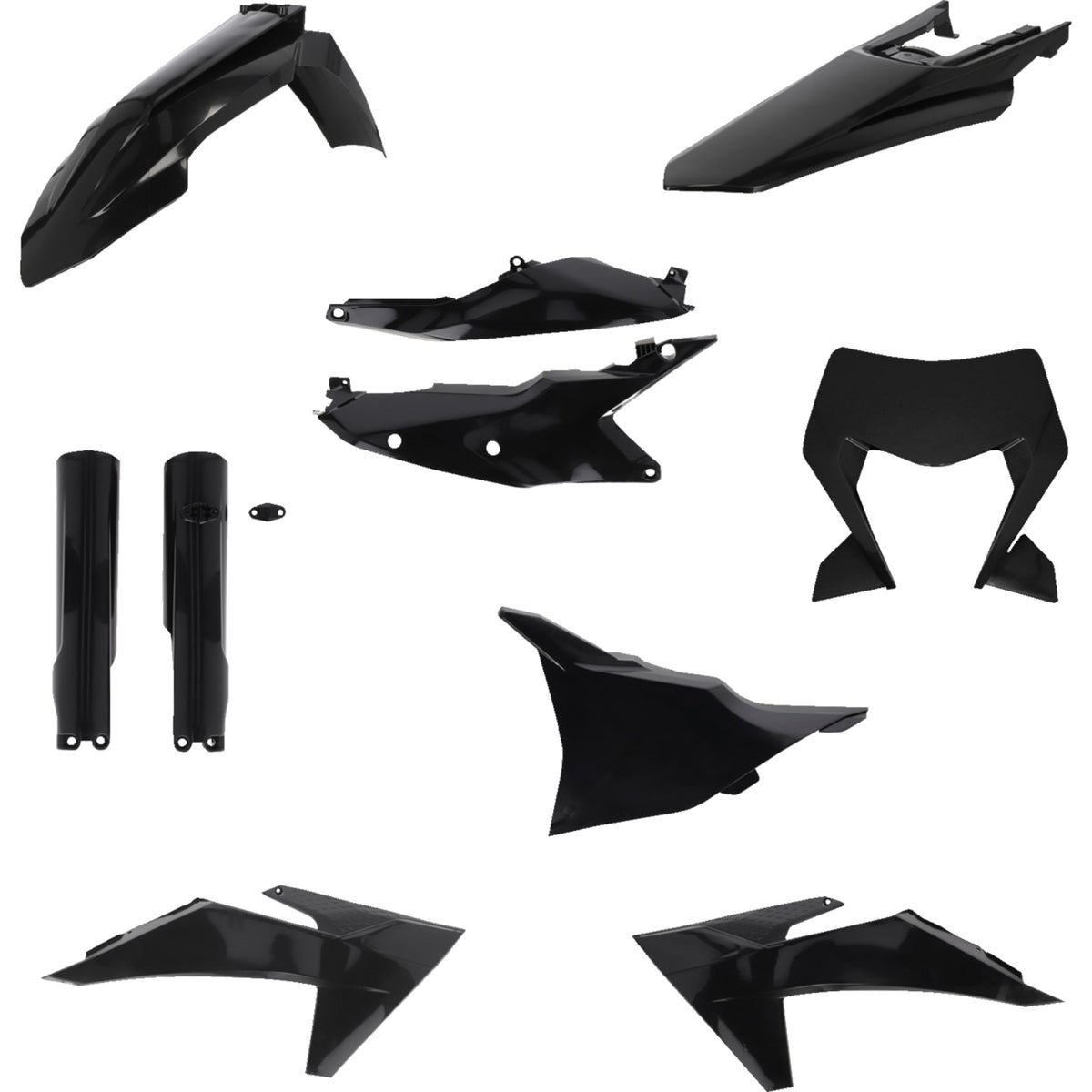 ACERBIS 1403-4438 2986550001 Replacement Plastic Kit Full Replacement Body Kit - Black - KTM