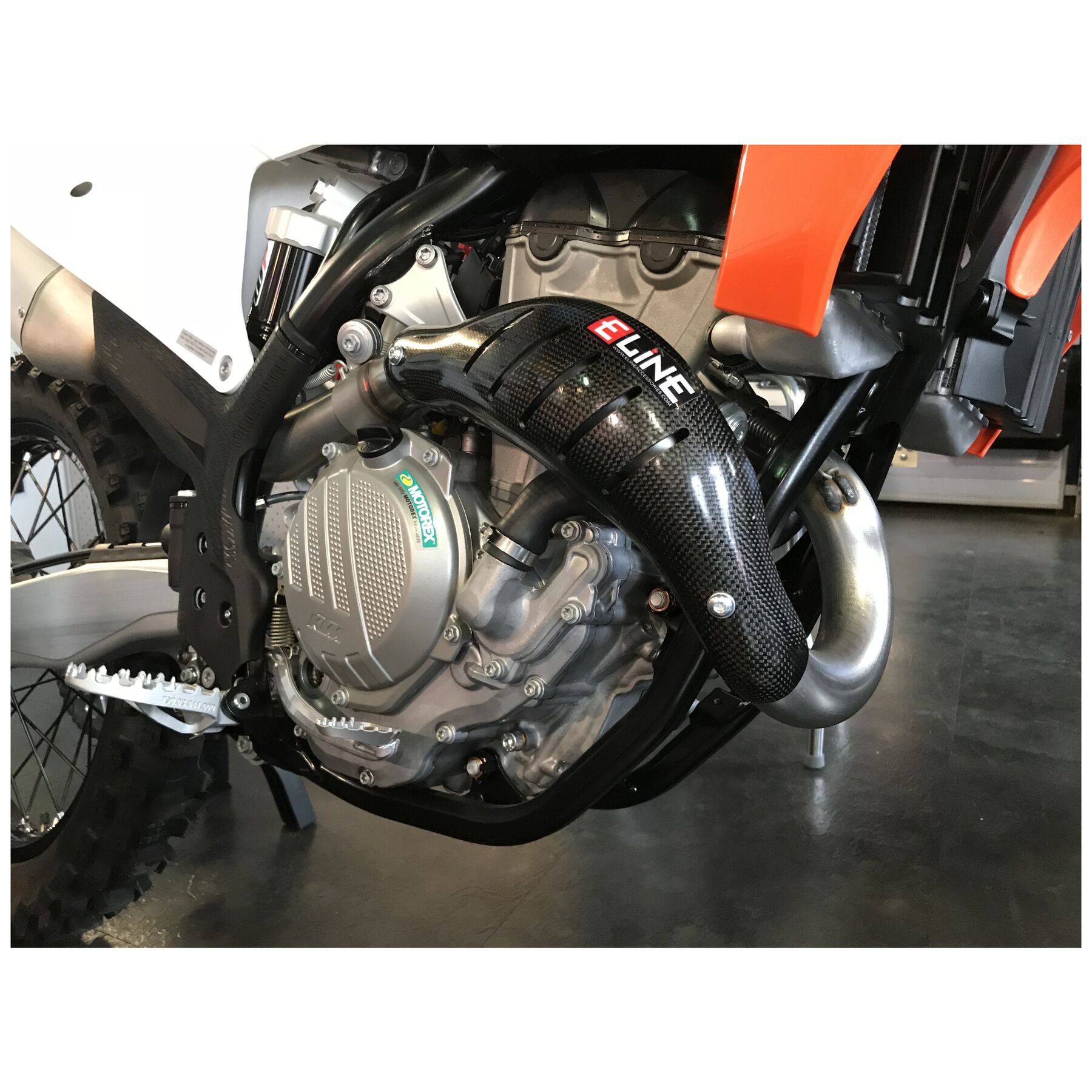 E-Line Carbon Fiber Heat Shield Husqvarna 350cc 2017-2019