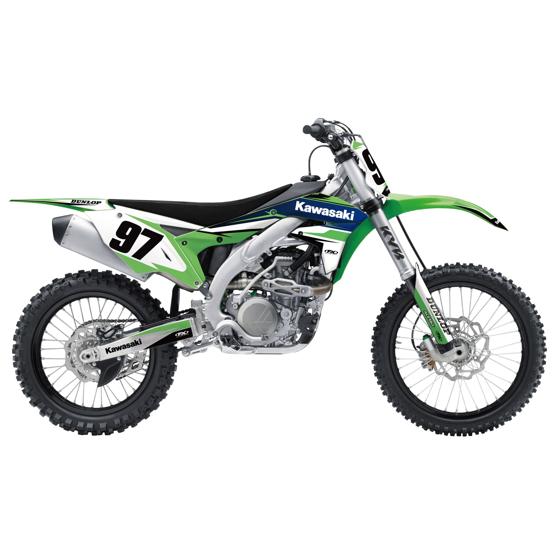 Factory Effex EVO 15 Shroud / Airbox Graphics Kit Kawasaki KX450F 2016-2018