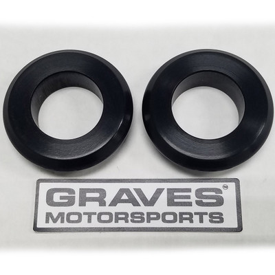 Graves Motorsports Kawasaki Ninja 500 24-26 WORKS Captive Front Wheel Spacer Kit