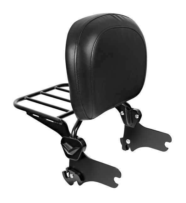 HogWorkz Detachable Sissy Bar With Backrest And Luggage Rack For Harley Touring 1997-2008