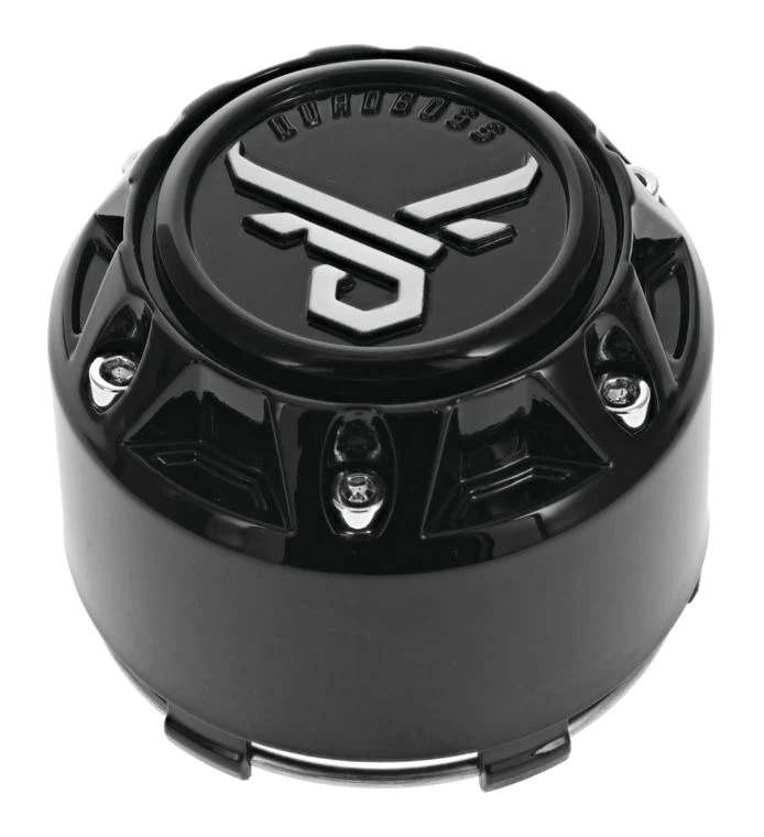 Quad Boss Barbwire Center Caps 4/110