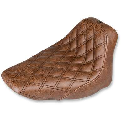 Saddlemen #806-15-002BLS - Renegade™ Solo Seat - Lattice Stitched - Brown - FLST '06-'17
