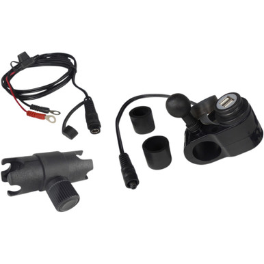 Gears Canada #100366-1 - Dual USB Charger - 1" Ball Mount - Black