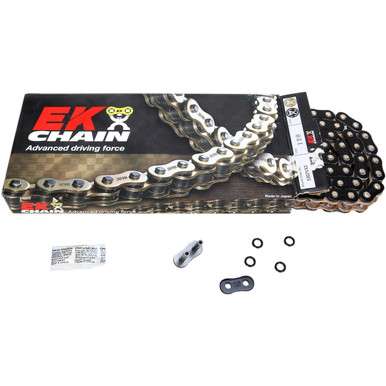 EK #530ZVX3-120KG - 530 ZVX3 - Sportbike Chain - 120 Links - Black/Gold