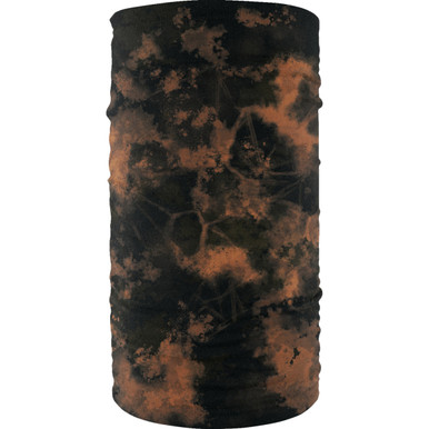 ZAN Headgear #TF774 - Motley Tube Fleece Lined Greg Lutzka Tube - Tie Dye - Black/Brown