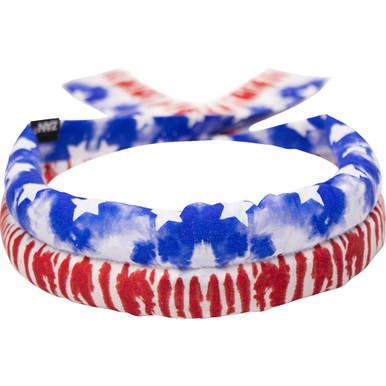 ZAN Headgear #DC602 - Cotton Cooldanna - Stars and Stripes