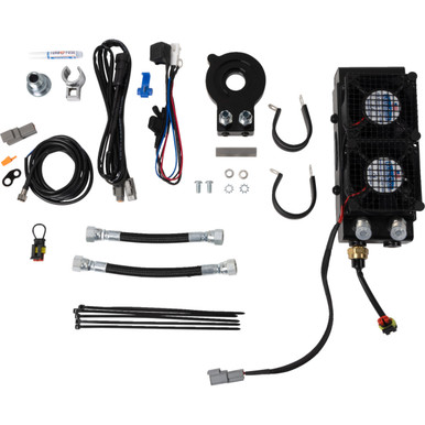 Ultracool #SMSP-2N - Side Mount Oil Cooler Kit - Naked Black - Sportster