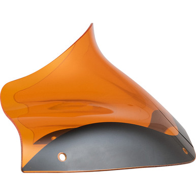 Klock Werks #KWW-01-0689 - Kolor Flare Windshield - 8" - Orange - '98-'13 FLTR
