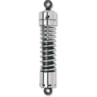 Progressive Suspension #412-4007C - 412 Series Shock - 12.5" - Standard - Chrome - H-D