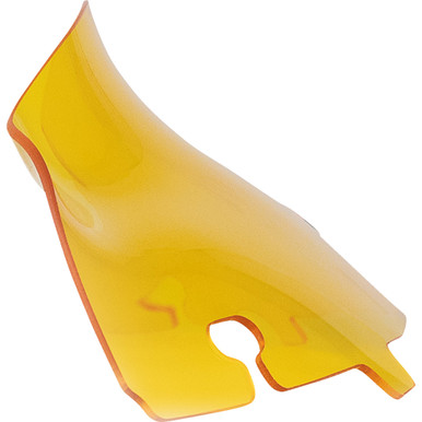 Klock Werks #KWW-01-0676 - Kolor Flare Windshield - 4" - Yellow - '14-'25 FLH/FLHT/FLHX
