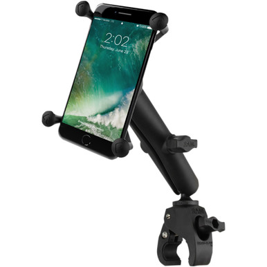 RAM Mounts #RAMB400CUN10U - Small Tough-Claw™ Base with Long Double-Socket Arm and Universal Ram X-Grip Cradle