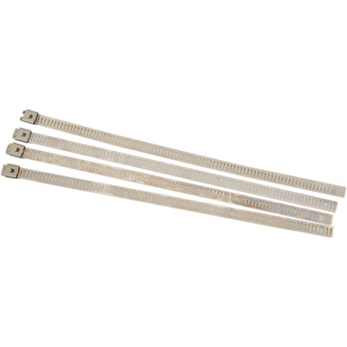 Cycle Performance Prod. #CPP/9076 - Exhaust Wrap Clamps - Silver - 4 Pack