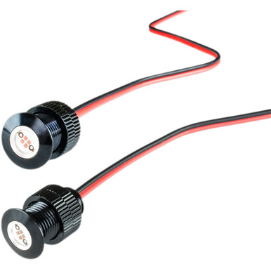 Paul Yaffe Bagger Nation #PYO:BOLTS-BRK-B - Super Bright Red LED - Black