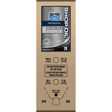 Bel-ray #301291150033 - Shop Oil - 20W-50 - 6 U.S. gal - Bag-In-Box