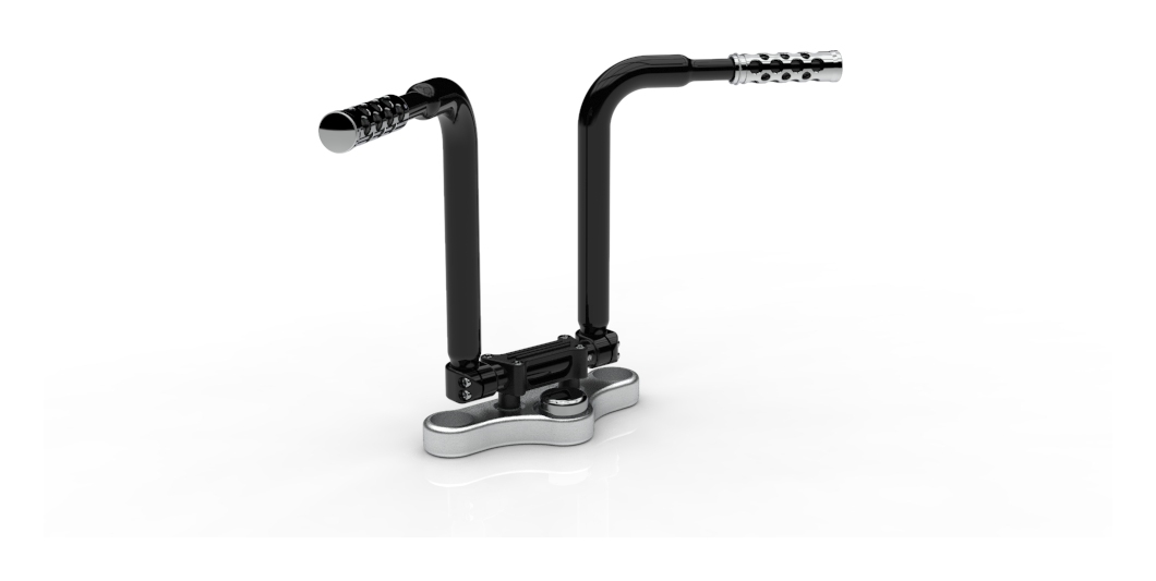 KST Kustoms 1 1/2" Pioneer Handlebars For Harley With 1 1/4" Clamp