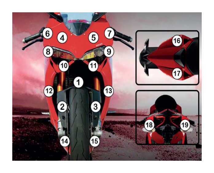 R&G Racing Second Skin Polyurethane Protective Film Ducati 1199 Panigale / S / R 2012-2014