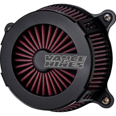 Vance & Hines 1999-2006 Harley-Davidson Wide Glide FXDWG VO2 Cage Fighter Air Intake Kit - Black Contrast